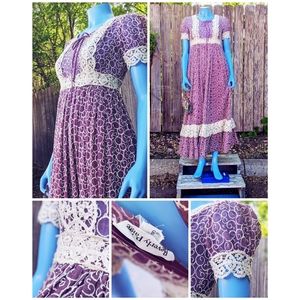 Vintage Beverly Paige Prairie Dress Size 8